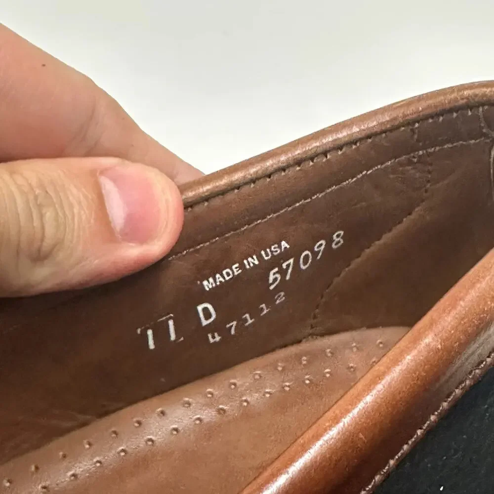 VGUC Rancourt & Co. x Allen Edmonds Townsend Nubuck Strap Penny Loafers USA 11 D